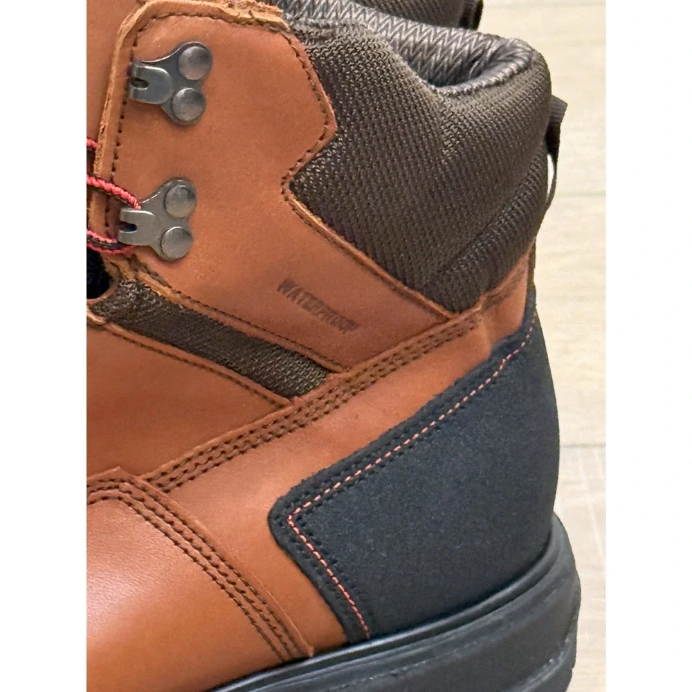 NEW RED WING 2403 BRNR XP 6-INCH WATERPROOF SAFETY STEEL TOE WORK BOOTS 14 EE E2